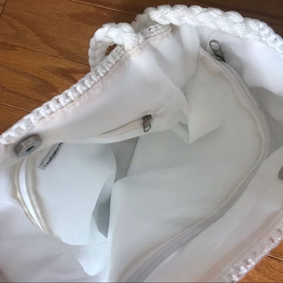 White Woven Shoulder Bag Croft & Barrow - Picture 14 of 14
